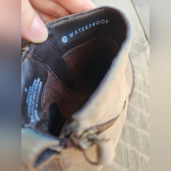 Blondo Waterproof Nivado Tan Ankle Boots Leather Upper - Picture 7 of 15